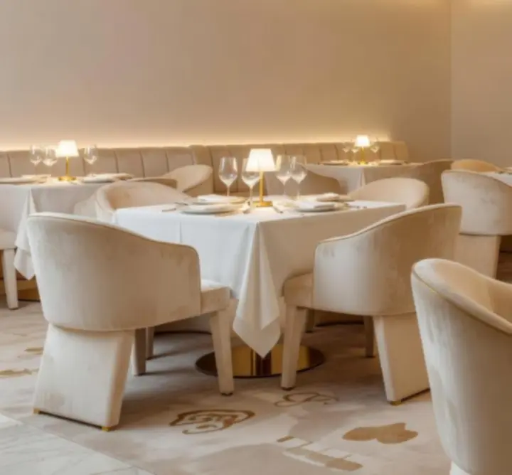 Champagne atmosféra v restauraci Kralo View s teplým osvětlením