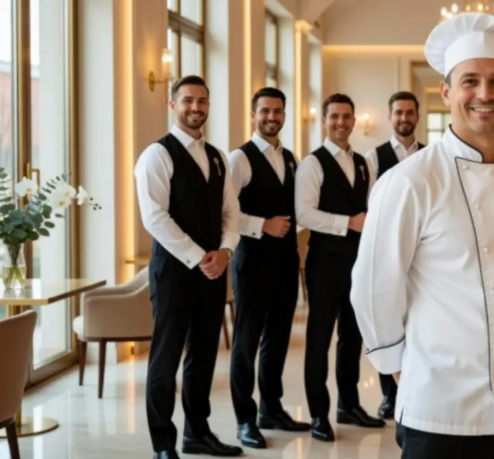 Tým Kralo View – šéfkuchař, barmani a servis v elegantním prostředí